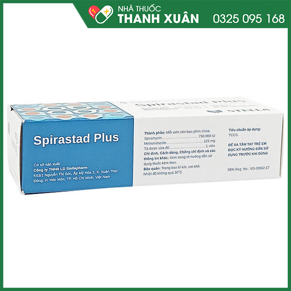 Spirastad Plus thuốc kháng sinh răng miệng